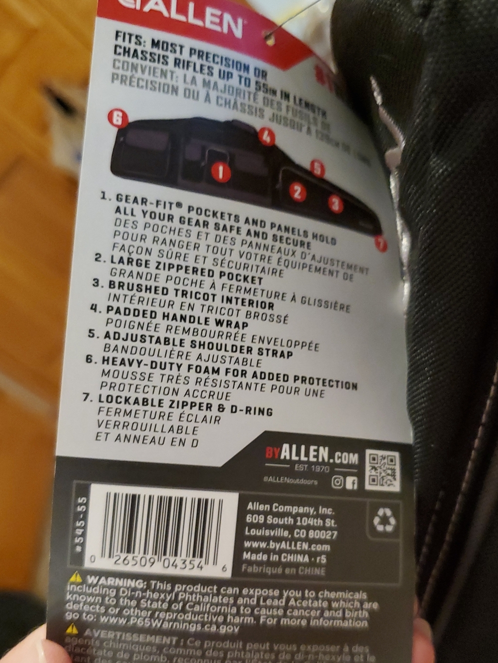 Allen Rifle Case 55 Inch - Picture 6 of 6